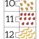 Počítací puzzle: Čísla a množství (1–12) 3