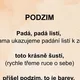 Básničky s pohybem PODZIM s obrázky 4