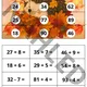 Podzimní matematické loto - opakování učiva 2