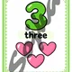 NUMBERS - flashcards a girlanda 5