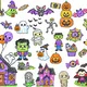 🎃Velká kooperativní omalovánka – Halloween 2 | Společné vybarvování pro děti🎃 3