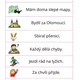 Běhací diktát - vzory podstatných jmen - rod ženský 2