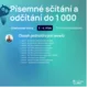 Gradované úlohy - písemné sčítání a odčítání do 1 000 3