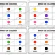 Bingo de colores – španělské bingo na procvičení barev 2