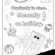 Vtipné omalovánky do angličtiny - colouring pages - brain breaks 8