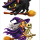 HALLOWEENSKÁ VÝZDOBA DO OKEN – 17 MOTIVŮ VE 2 VARIANTÁCH | 34 OBRÁZKŮ 2