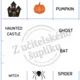Halloween (ČJ a AJ) - bingo, pexeso, záložky, štítky, omalovánka 6