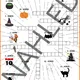Halloween Crossword & Word Search Pack 4