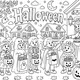 Kooperativní omalovánka - Halloween 2