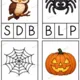 Halloweenská kolíčkovaná - počáteční písmena 2
