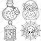 Halloweenské omalovánky 2
