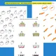 Zelenina – logicko-matematické pracovní listy pro předškoláky 3