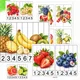 OVOCE - počítání a puzzle pro nejmenší 2