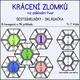 Krácení, sčítaní a násobení zlomků - šestiúhelníková skládačka 2