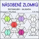 Krácení, sčítaní a násobení zlomků - šestiúhelníková skládačka 8