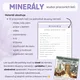 Minerály - SADA PRACOVNÍCH LISTŮ 2