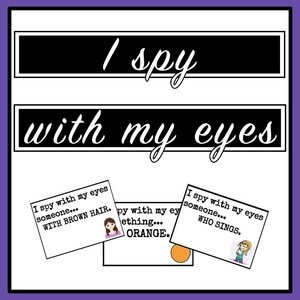 I spy with my eyes...