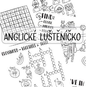 Anglické luštěníčko (černobílá verze)