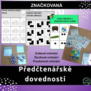 Značkovaná PŘEDČTENÁŘSKÉ DOVEDNOSTI