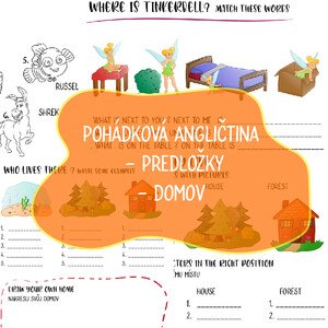 Pohádková angličtina - předložky a téma domov 