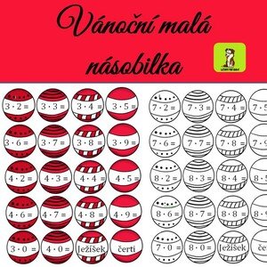 Vánoční malá násobilka - násobení