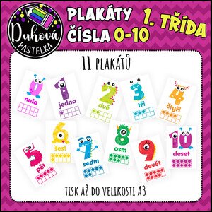 Plakáty čísla 0-10 (1. třída)