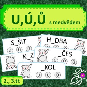 U, Ú, Ů s medvědem