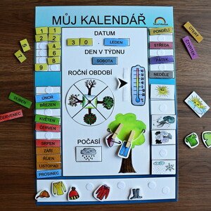 KALENDÁŘ - modrý