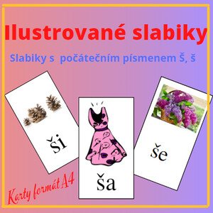Ilustrované slabiky s písmenem Š, š