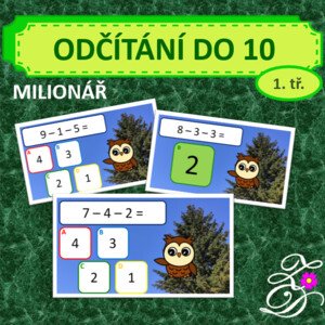 Odčítání do 10 (milionář)