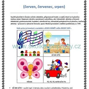 Aktivity s písničkou 4. (Léto)