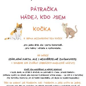 PÁTRAČKA - HÁDEJ, KDO JSEM - KOČKA