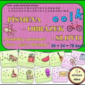 PÍSMENA - OBRÁZEK - SLOVO