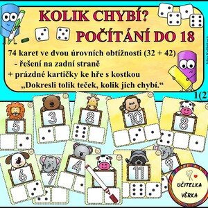 KOLIK CHYBÍ? - POČÍTÁNÍ DO 18