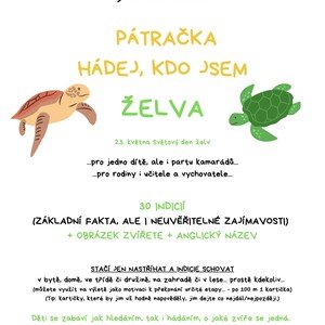 PÁTRAČKA - HÁDEJ, KDO JSEM - ŽELVA