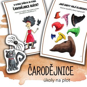 ČARODĚJNICE - úkoly na plot/ stezka