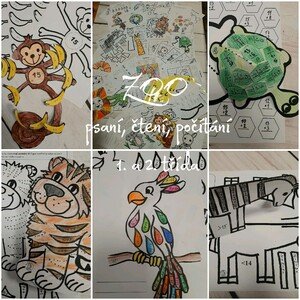 Zvířátka ze ZOO 1. a 2. třída - psaní, čtení, počítání, tvoření