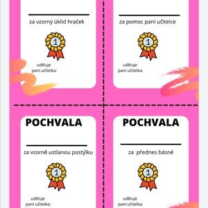 POCHVALY TŘÍDNÍ UČITELKY