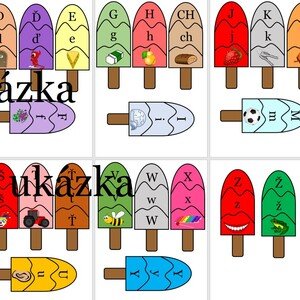 skládací nanuky - abeceda