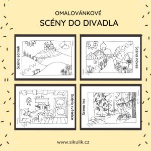 OMALOVÁNKOVÉ SCÉNY DO DIVADLA
