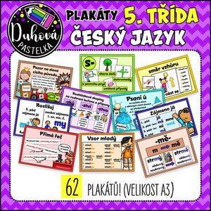 Plakáty - ČESKÝ JAZYK - 5. třída