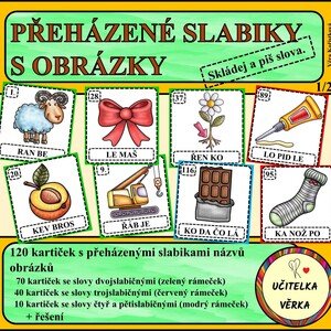 PŘEHÁZENÉ SLABIKY S OBRÁZKY 