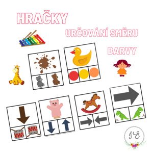 Hračky - určování barev, směru