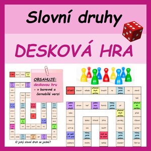 Slovní druhy - desková hra