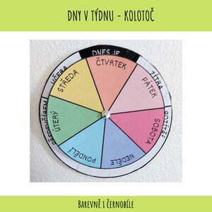 Dny v týdnu - kolotoč v PDF