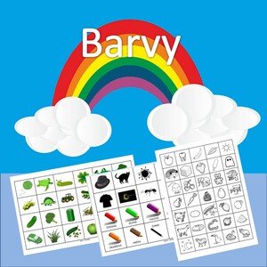 Barvy - kartičky