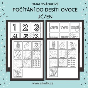 JČ/EN POČÍTÁNÍ DO DESÍTI OVOCE