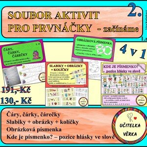 SOUBOR AKTIVIT PRO PRVNÁČKY - začínáme 4 v 1 2.