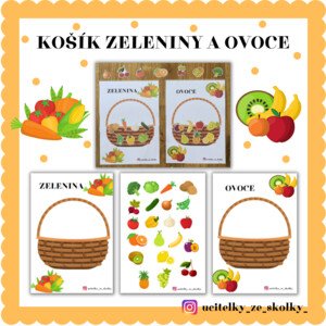 Košík zeleniny a ovoce - třídění