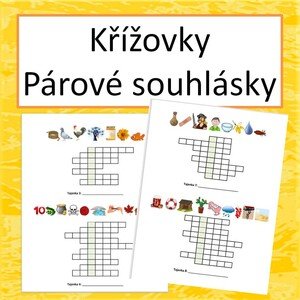 Křížovky - párové souhlásky